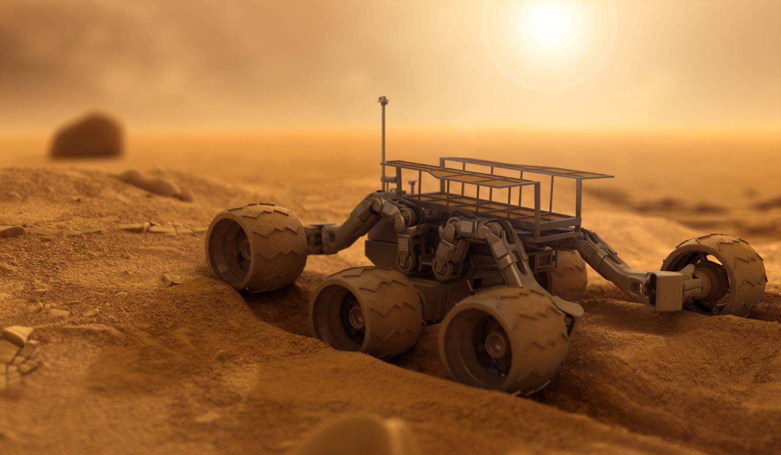 Robot of humans on Mars